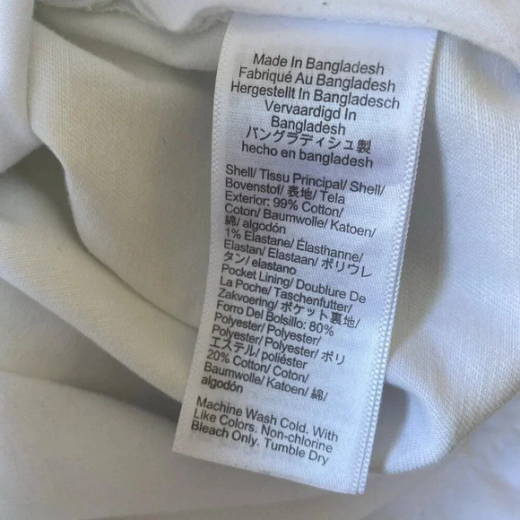 NWT - J.Crew Men's 9" Stretch Chino Short, White, 35 Waist - Picture 9 of 9